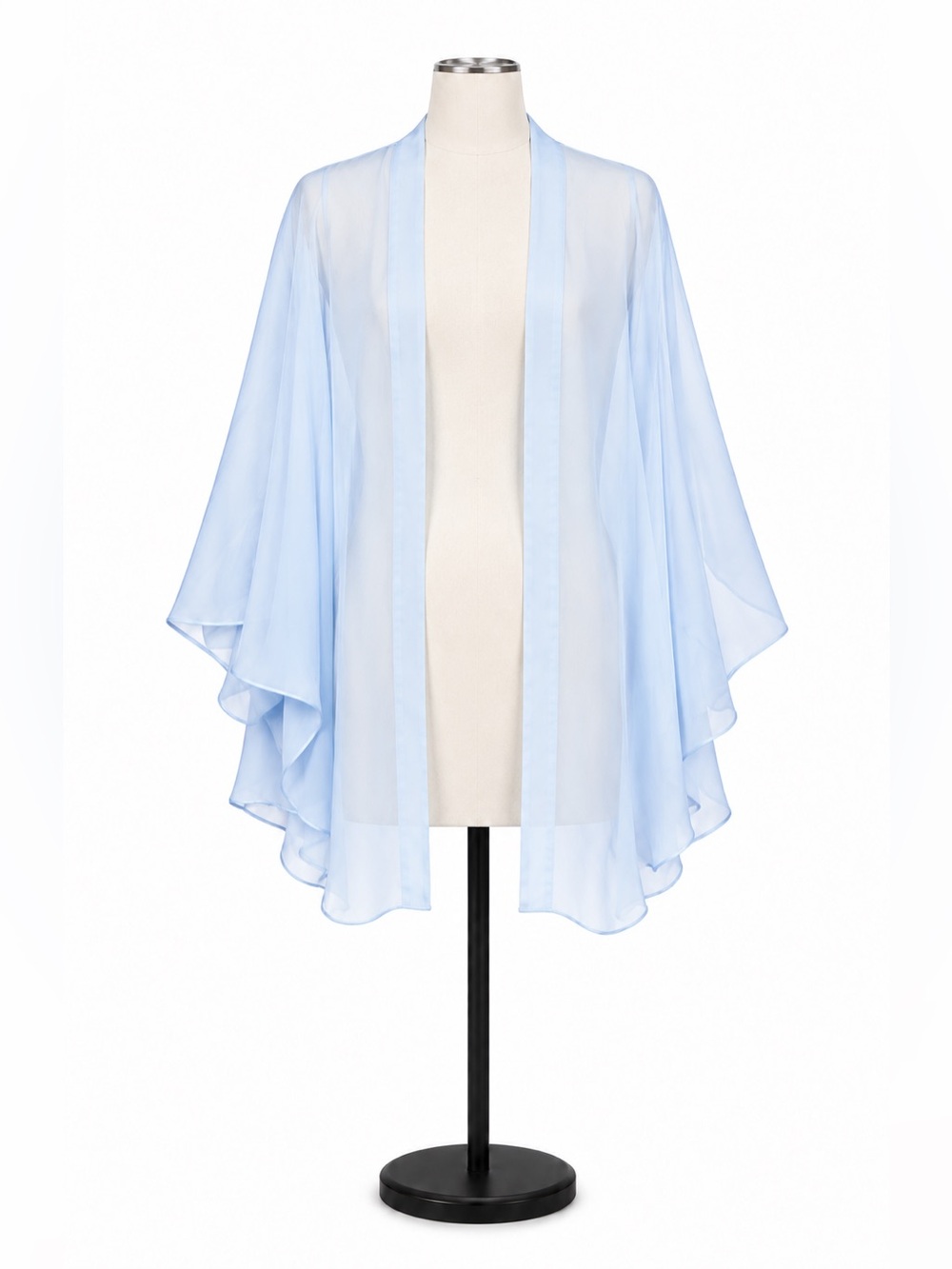 ASOS Sheer Light Blue Kimono – US Size 10 27” Long